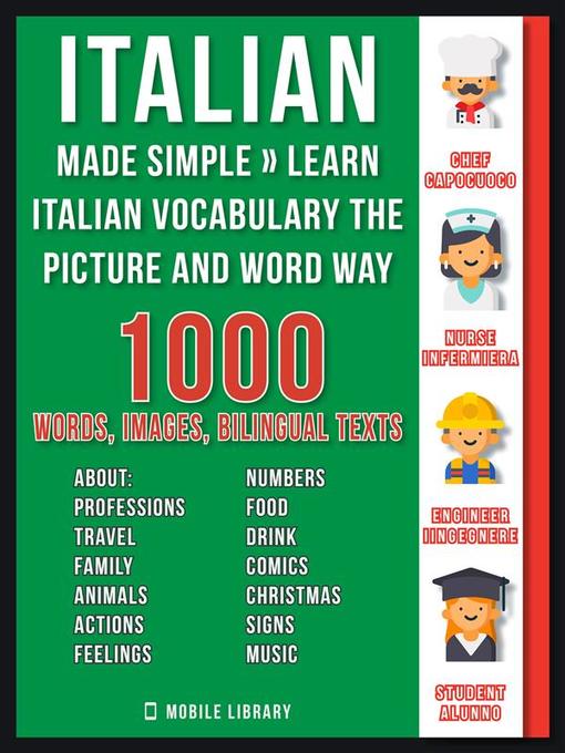 Title details for Italian Made Simple--Learn Italian Vocabulary the Picture and Word way by Mobile Library - Wait list